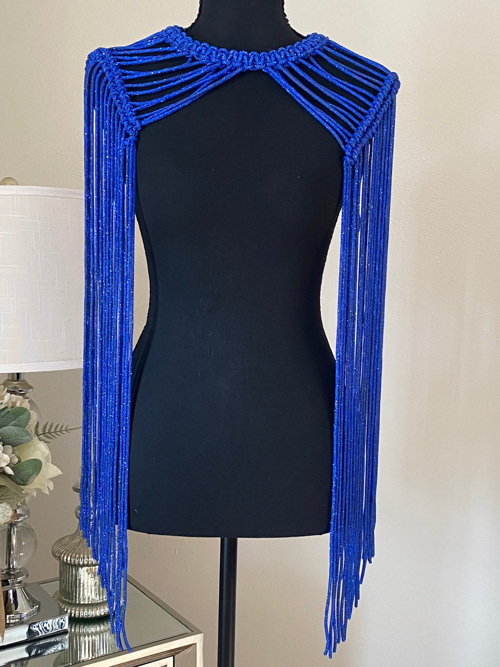 Crystal Macrame Epaulettes