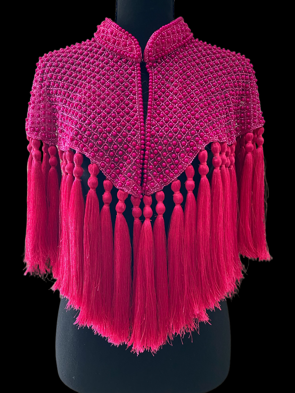 The Taurina Pearl & Tassel Capelet