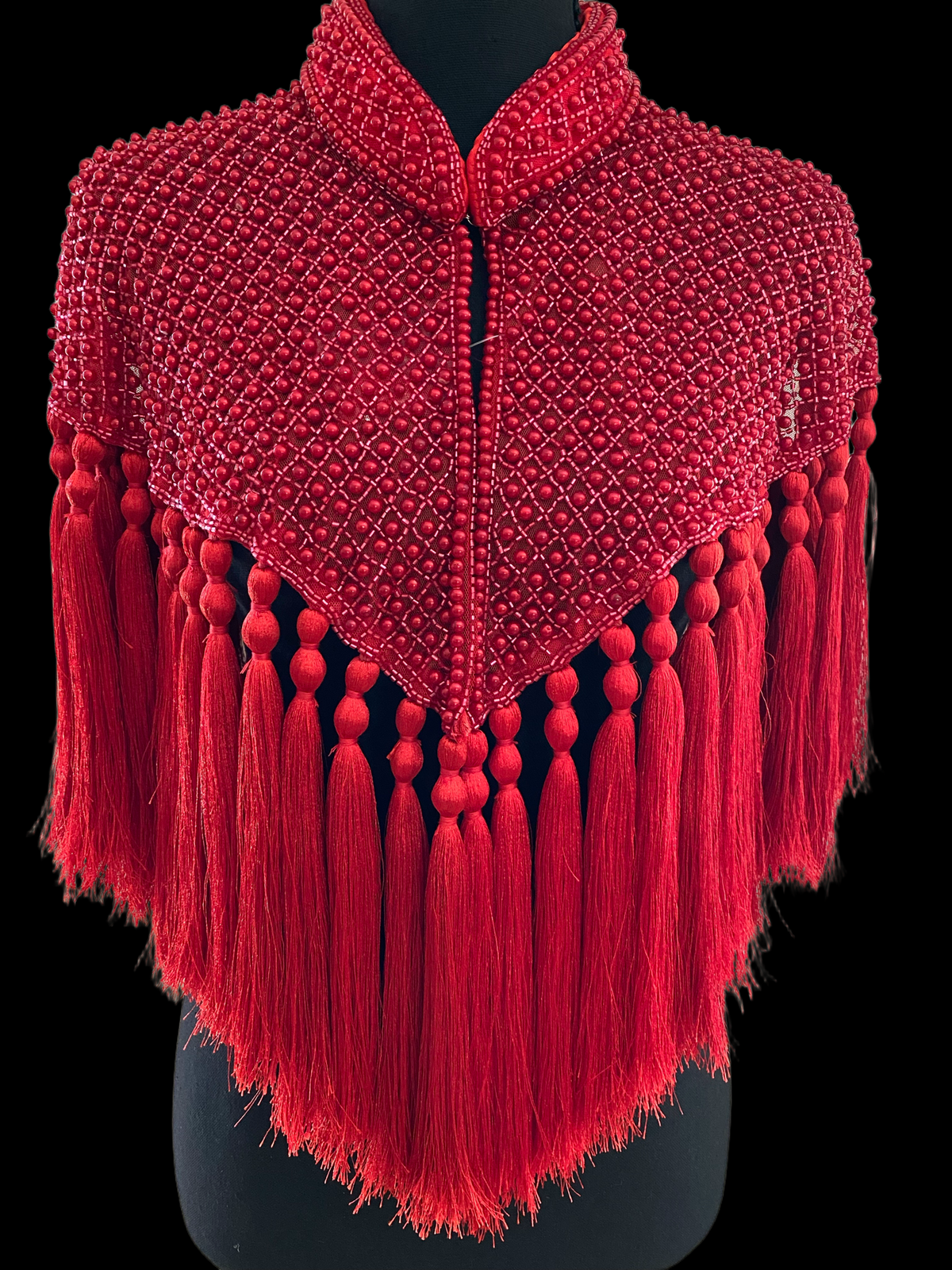 The Taurina Pearl & Tassel Capelet