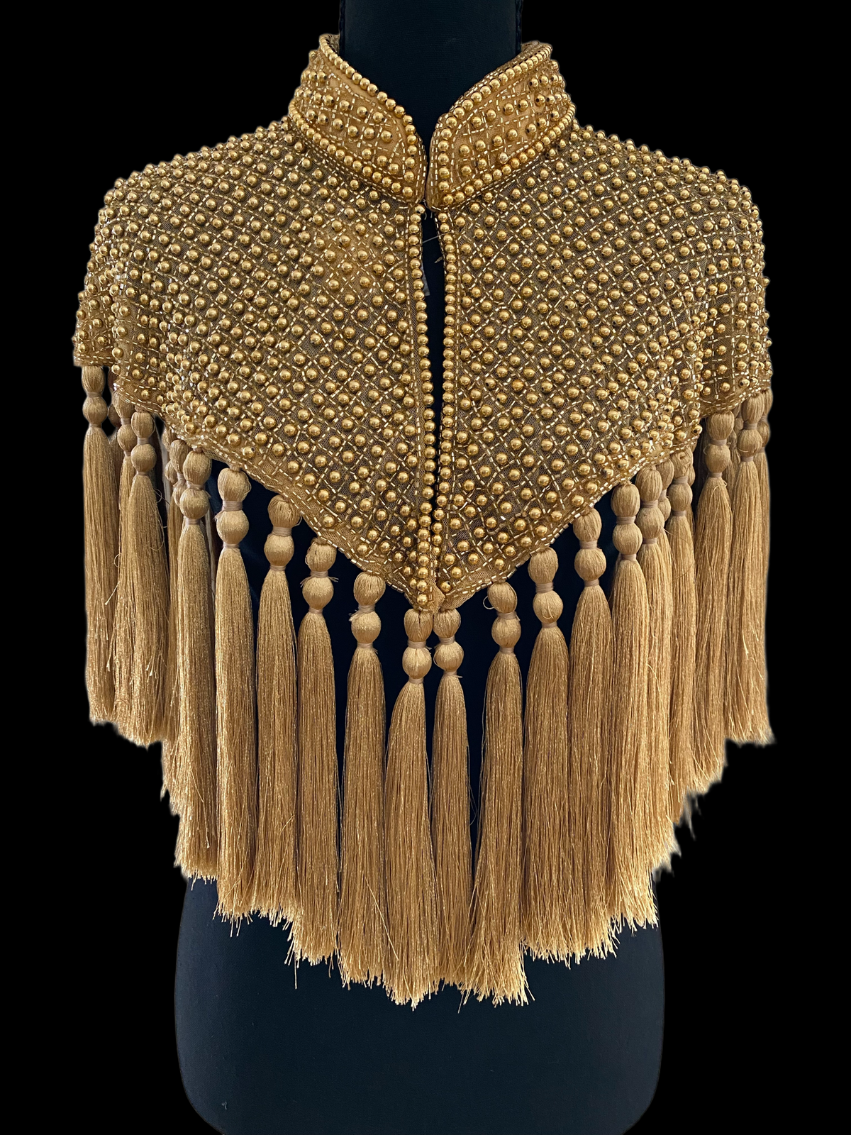 The Taurina Pearl & Tassel Capelet