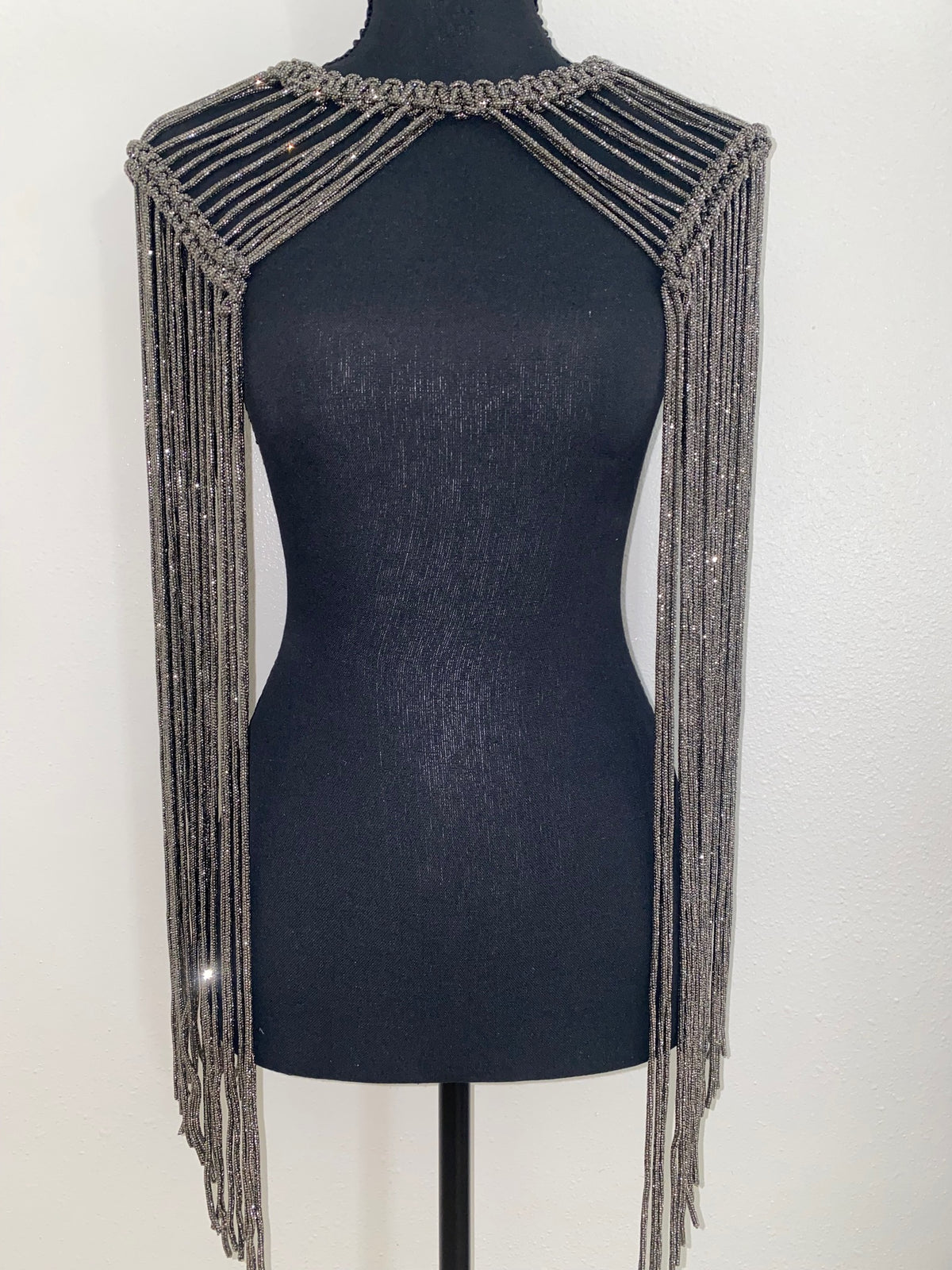 Crystal Macrame Epaulettes