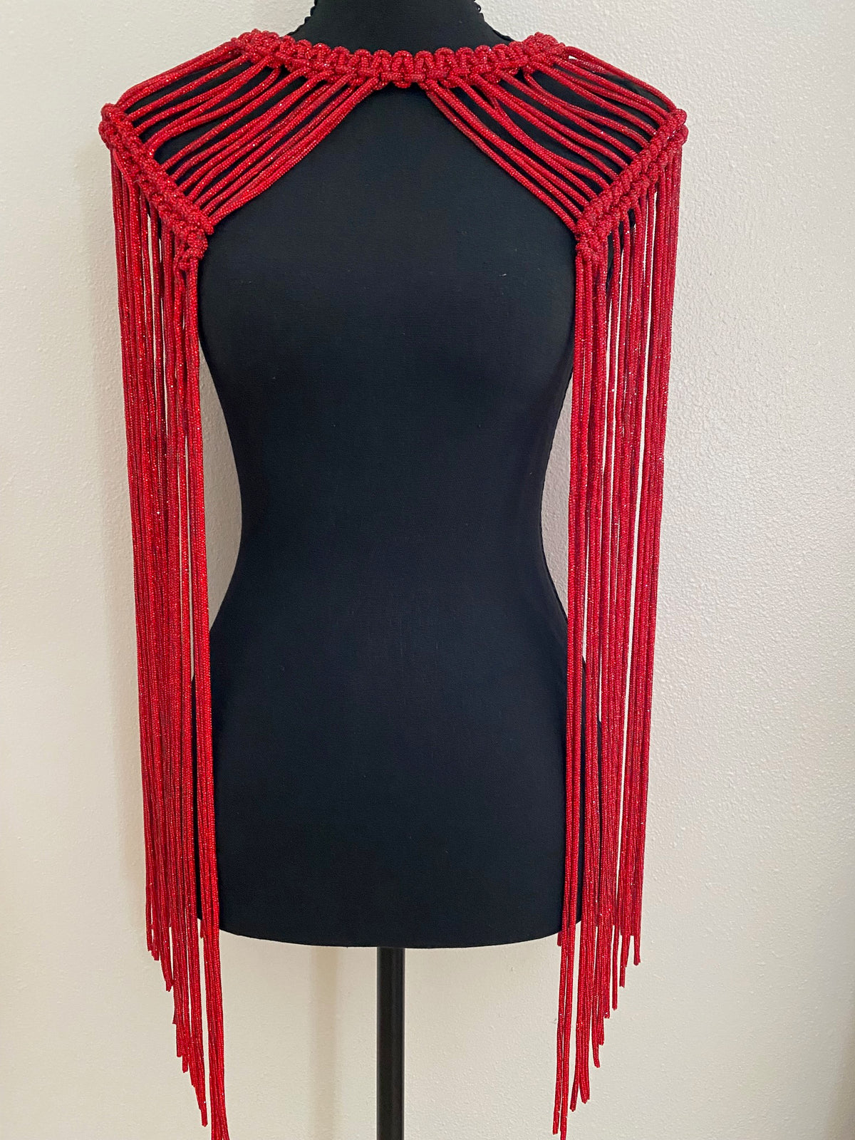 Crystal Macrame Epaulettes