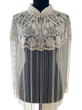 The Paloma 1 Beaded Fringe Capelet