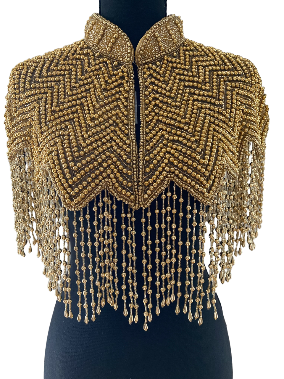 Taurina Capelet Perla 2 Gold on Gold Mesh